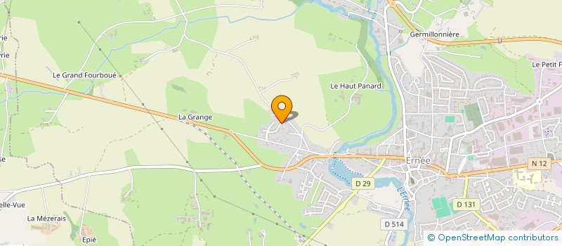 localisation de l'entreprise LUCIE B OPTIQUE  ERNEE