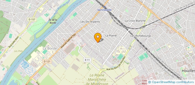 localisation de l'entreprise LUCIE-CHATAIGNE  SARTROUVILLE