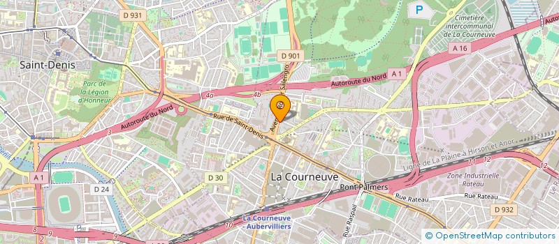 localisation de l'entreprise LUCIE CLARA à LA COURNEUVE