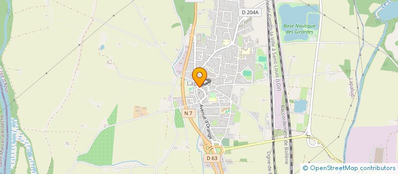 localisation de l'entreprise LUCIE COIFFURE MIXTE  LAPALUD