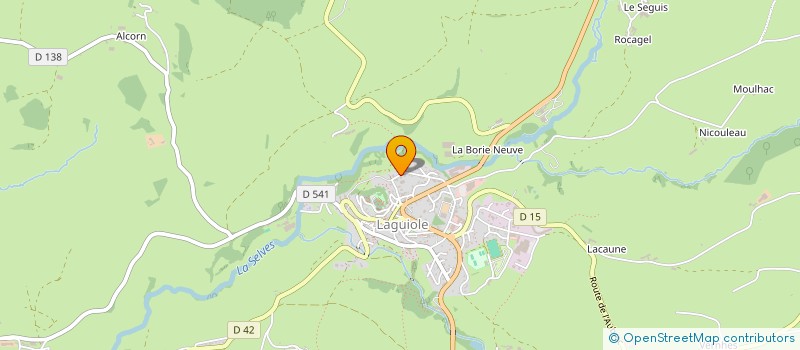 localisation de l'entreprise LUCIE DE LA VIADENE  LAGUIOLE