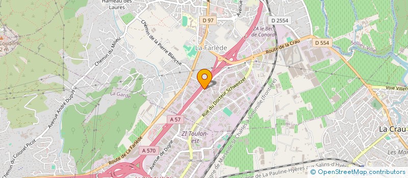 localisation de l'entreprise LUCIE DECO  LA FARLEDE