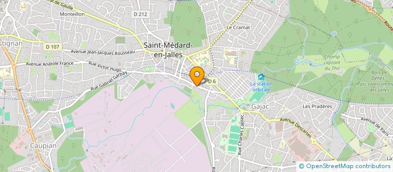 localisation de l'entreprise LUCIE GILARDIN PRO  SAINT-MEDARD-EN-JALLES