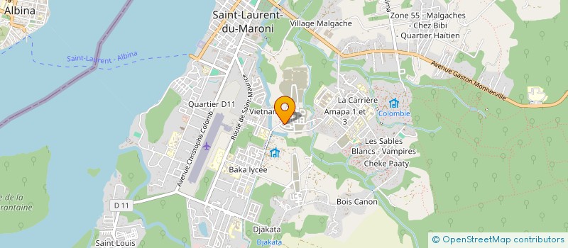 localisation de l'entreprise LUCIE HAISSA BOUTIQUE à SAINT-LAURENT-DU-MARONI