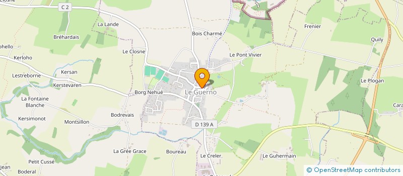 localisation de l'entreprise LUCIE & LUCAS  LE GUERNO