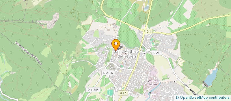 localisation de l'entreprise LUCIE-OLE  SAINT-MATHIEU-DE-TREVIERS