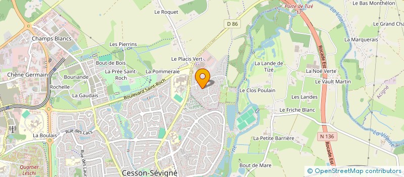 localisation de l'entreprise LUCIE OUEST  THORIGNE-FOUILLARD