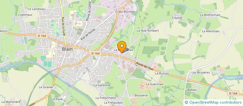 localisation de l'entreprise LUCIE RETAIL  BLAIN