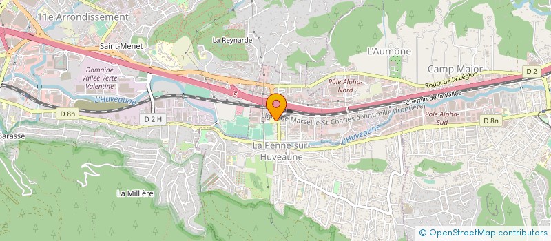 localisation de l'entreprise LUCIE YOGA  LA PENNE-SUR-HUVEAUNE