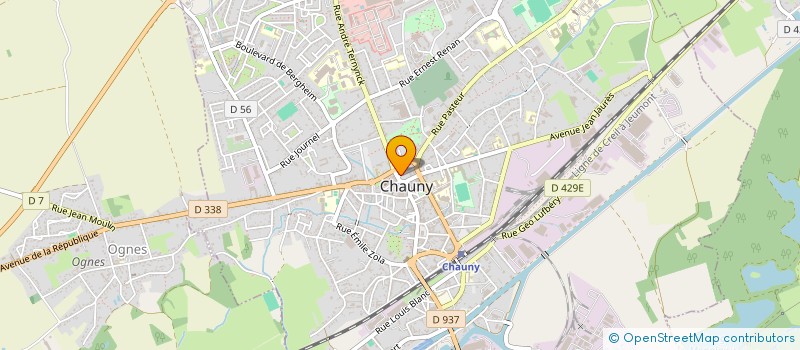 localisation de l'entreprise LUCIEN  CHAUNY