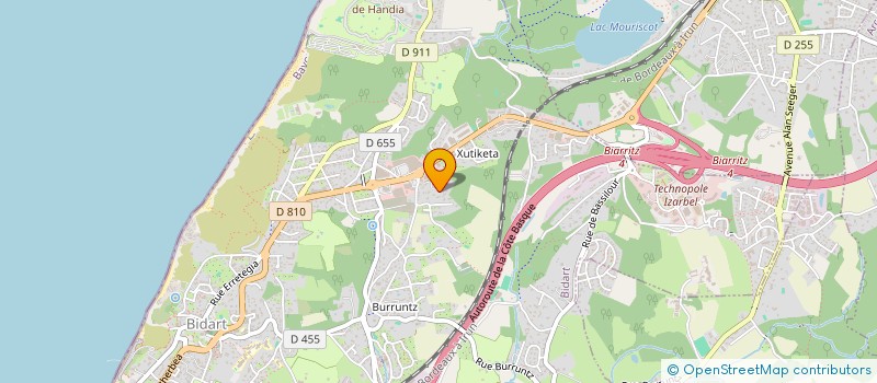 localisation de l'entreprise LUCIEN  BIDART