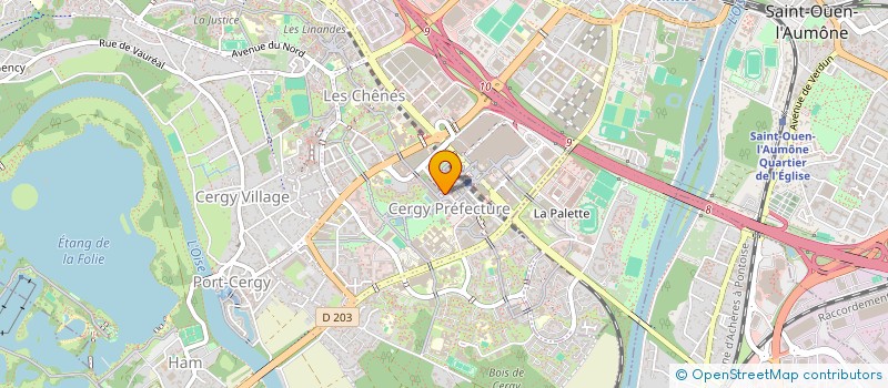 localisation de l'entreprise LUCIEN ABOUGIT SARL à CERGY