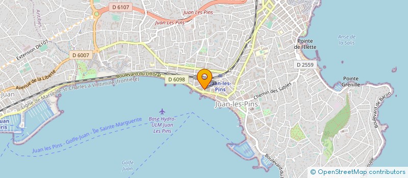 localisation de l'entreprise LUCIEN BRAUN HOTELLERIE  ANTIBES