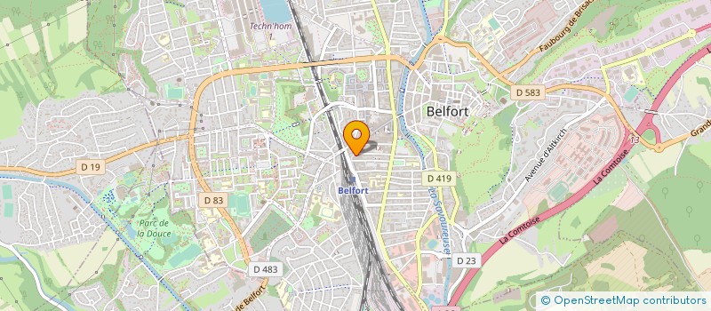 localisation de l'entreprise LUCIEN DREYFUS ET COMPAGNIE à BELFORT