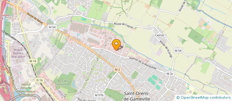 localisation de l'entreprise LUCIEN HILLAT ET FILS à SAINT-ORENS-DE-GAMEVILLE