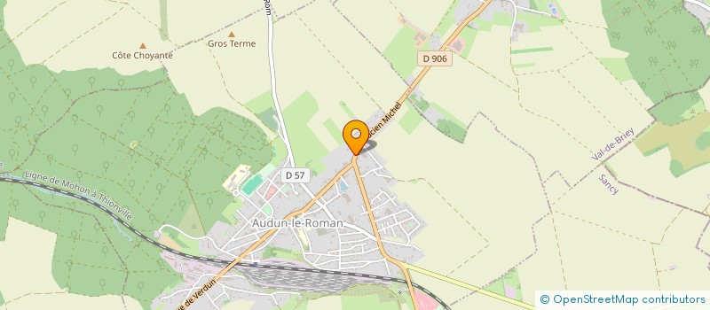 localisation de l'entreprise LUCIEN MICHEL  AUDUN-LE-ROMAN