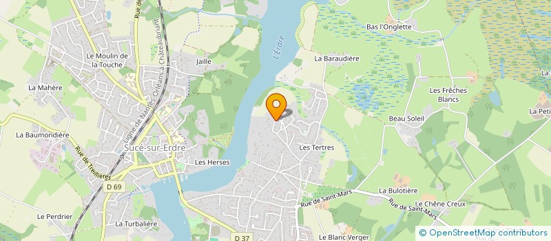 localisation de l'entreprise LUCIEN PAPOUM  SUCE-SUR-ERDRE