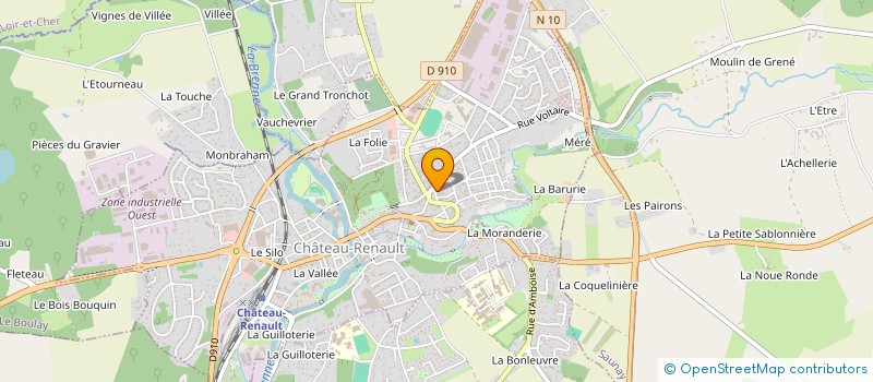 localisation de l'entreprise LUCIEN PEZARD à CHATEAU-RENAULT