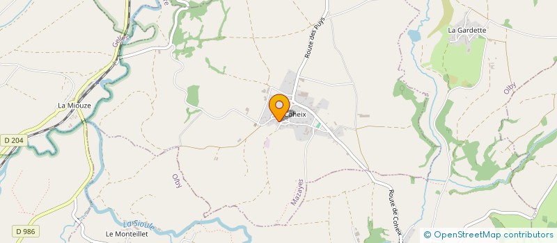 localisation de l'entreprise LUCIEN SAISSAC CHARPENTE COUVERTURE  MAZAYE