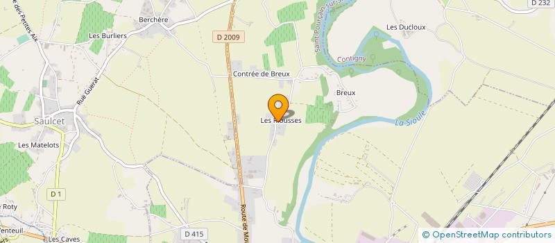 localisation de l'entreprise LUCIEN SIROT & ASSOCIES à ST POURCAIN SUR SIOULE