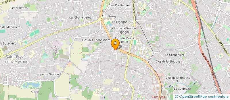 localisation de l'entreprise LUCIEN SPORTS à ORLEANS