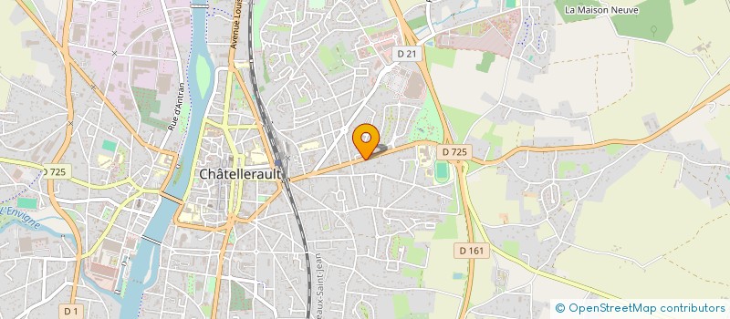 localisation de l'entreprise LUCIEN THERMIQUE SARL  CHATELLERAULT