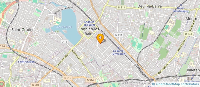 localisation de l'entreprise LUCIEN ZOUARY & ASSOCIES  ENGHIEN LES BAINS