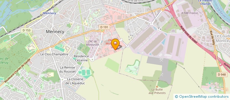 localisation de l'entreprise LUCIENNE à MENNECY
