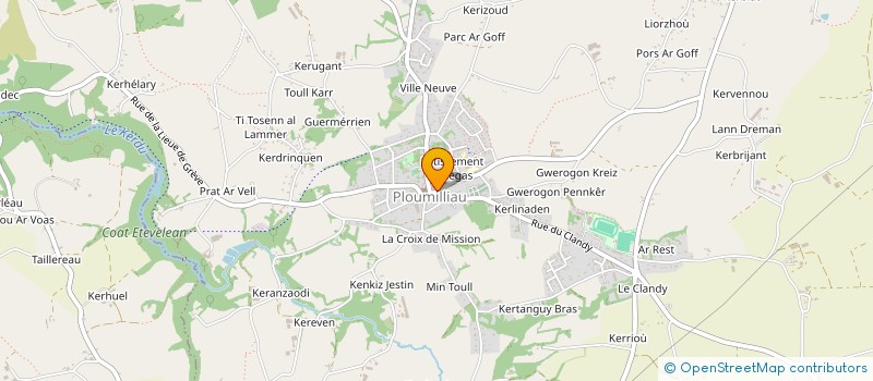 localisation de l'entreprise LUCIENNE BALEINE  PLOUMILLIAU