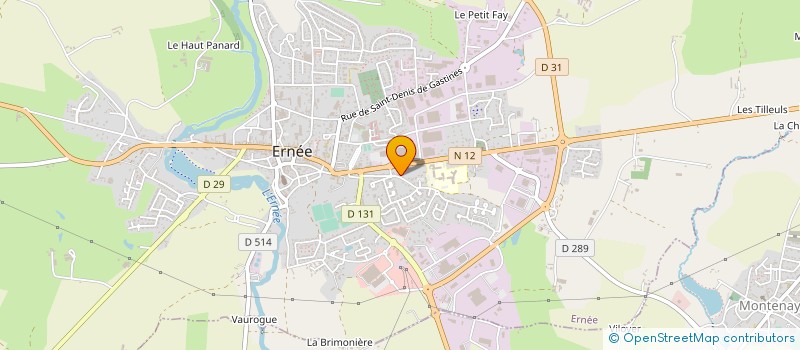 localisation de l'entreprise LUCIJEAN à ERNEE