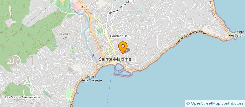 localisation de l'entreprise LUCILE 18 à SAINTE-MAXIME