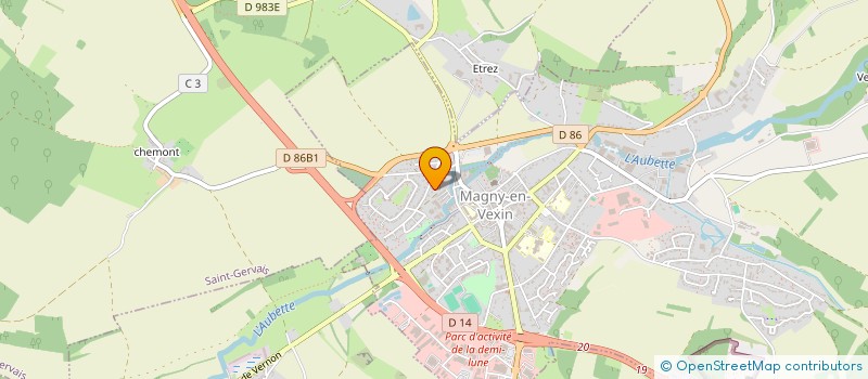 localisation de l'entreprise LUCILE  MAGNY-EN-VEXIN