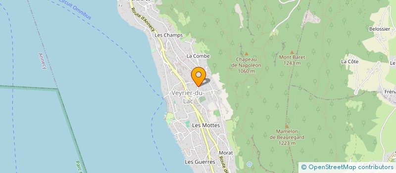 localisation de l'entreprise LUCILE CHEVALLAY CONSULTING  VEYRIER-DU-LAC