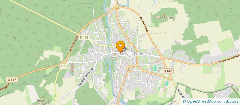 localisation de l'entreprise LUCILIA  MILLY-LA-FORET