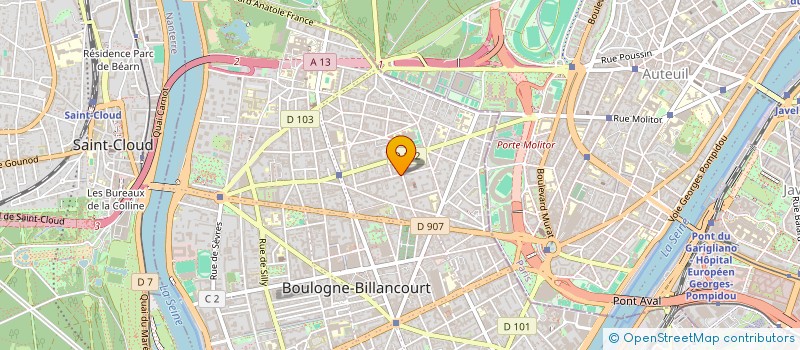 localisation de l'entreprise LUCIMA  BOULOGNE-BILLANCOURT