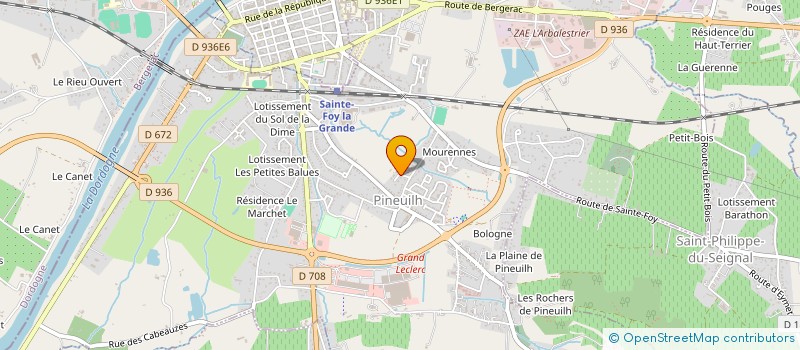 localisation de l'entreprise LUCIMARCI  PINEUILH