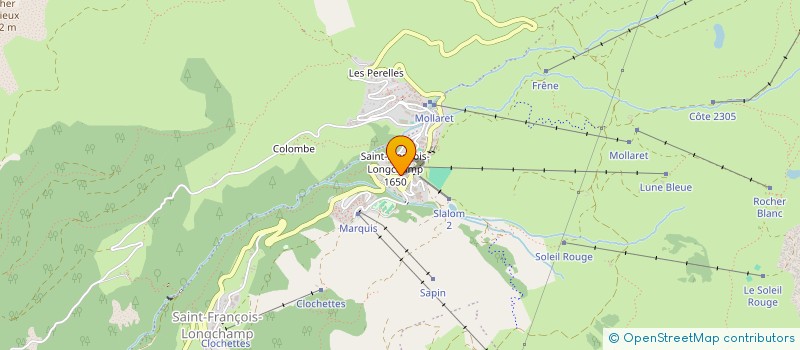 localisation de l'entreprise LUCIN DARVES  SAINT FRANCOIS LONGCHAMP