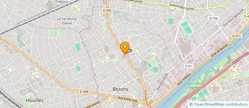 localisation de l'entreprise LUCINE à BEZONS