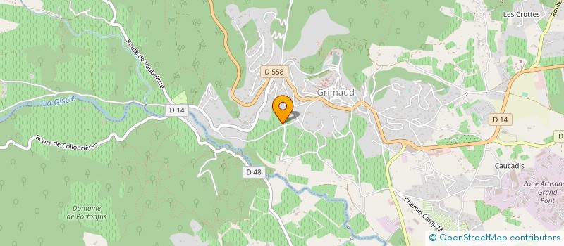 localisation de l'entreprise LUCINES à GRIMAUD