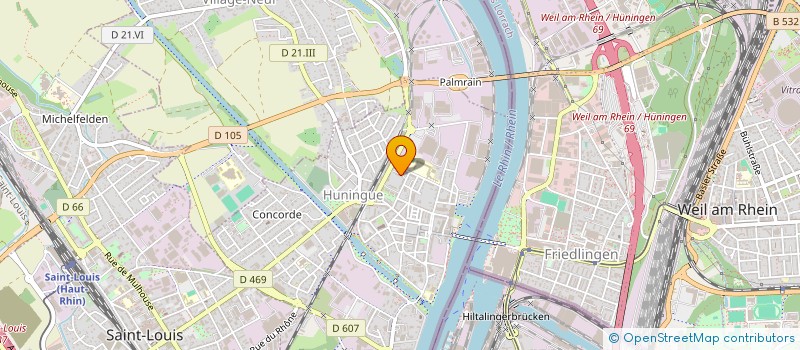 localisation de l'entreprise LUCINOCTE  HUNINGUE