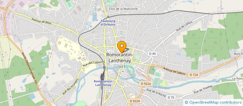 localisation de l'entreprise LUCIO-BARBELLION  ROMORANTIN-LANTHENAY