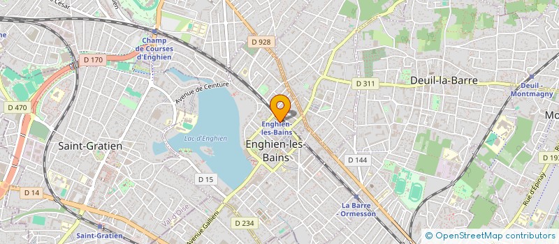 localisation de l'entreprise LUCIOLE à ENGHIEN-LES-BAINS