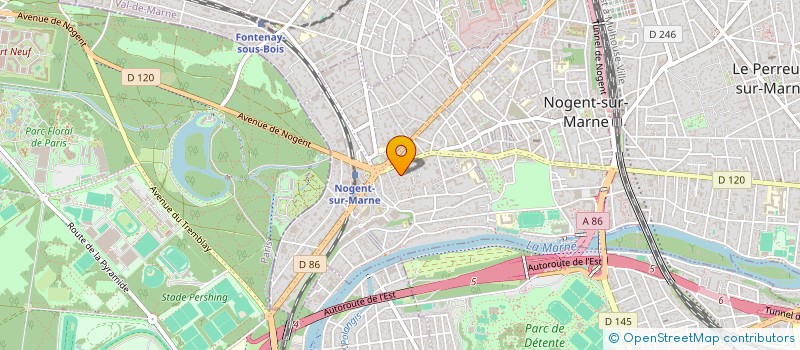 localisation de l'entreprise LUCIOLE  NOGENT-SUR-MARNE