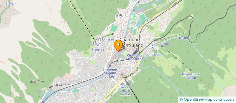 localisation de l'entreprise LUCIOLE  CHAMONIX-MONT-BLANC