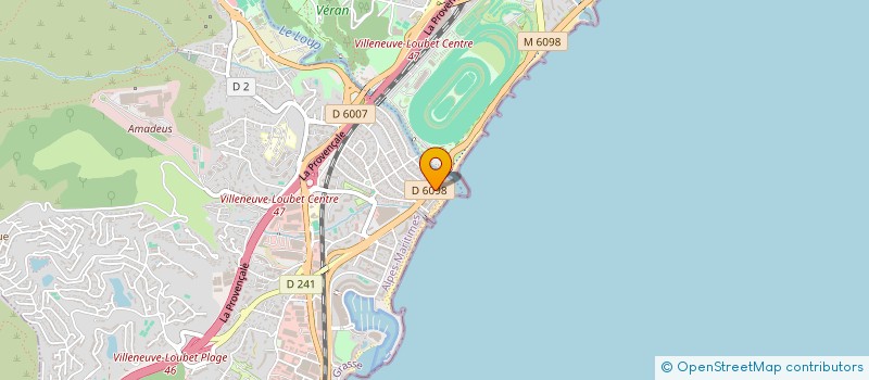 localisation de l'entreprise LUCIOLE à VILLENEUVE-LOUBET
