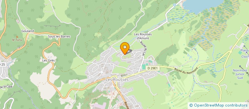 localisation de l'entreprise LUCIOLE  LES ROUSSES