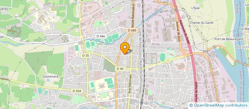 localisation de l'entreprise LUCIOLE ELECTRICITE à VILLEFRANCHE-SUR-SAONE