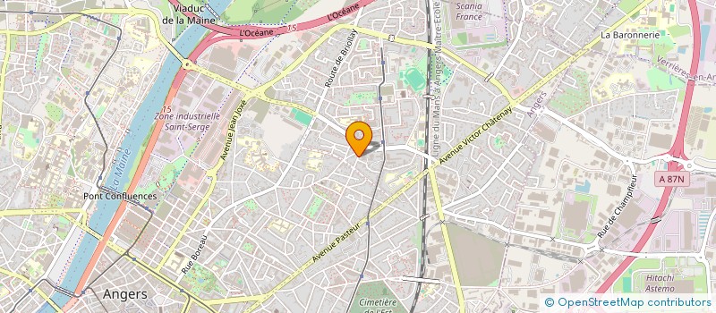 localisation de l'entreprise LUCIOLE ET COMPAGNIE à ANGERS
