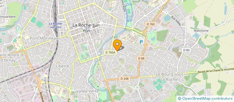 localisation de l'entreprise LUCIOLE ET GRILLON à LA ROCHE-SUR-YON