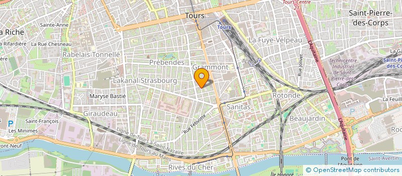 localisation de l'entreprise LUCIOLE SPECTACLES PRODUCTION  TOURS